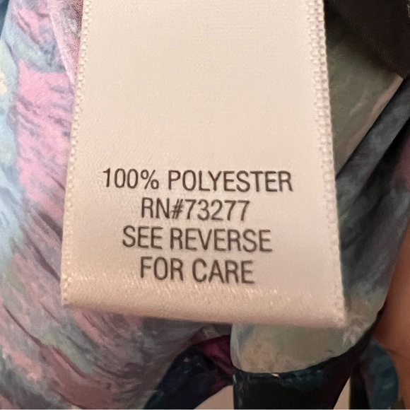 DANA BUCHMAN NWOT $54 ELECTRIC MIX LYONS BEADED BLOUSE TUNIC KIMONO SIZE XL - Picture 6 of 12